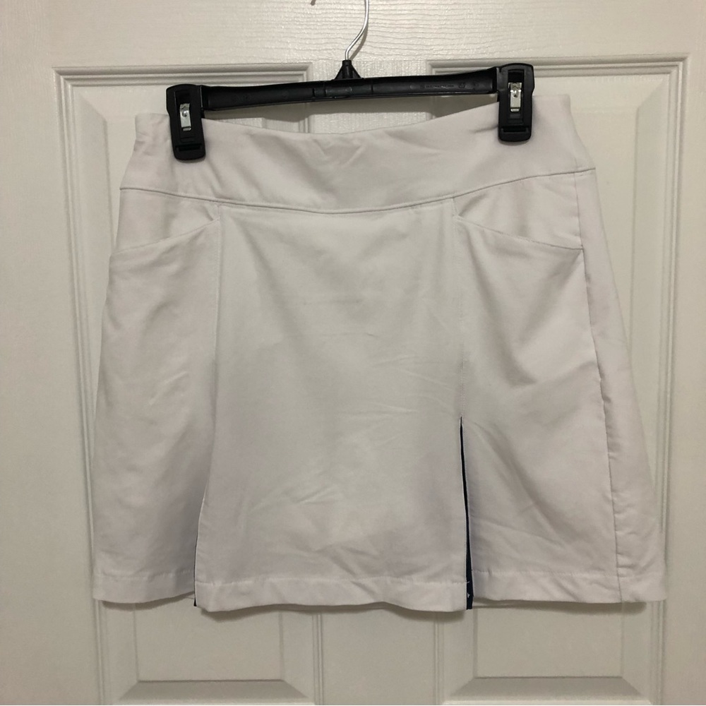 Lady Hagen Golf Tennis Skort Skirt 4 White Pleated Star Athletic
